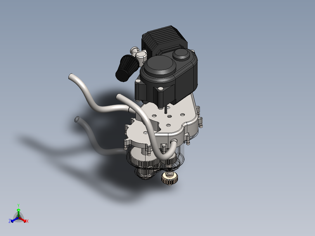 车辆变速箱正等轴测图