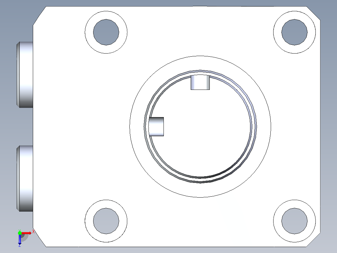 KOSMEKLHA0480-CR-F多系列多零件图纸模型俯视图