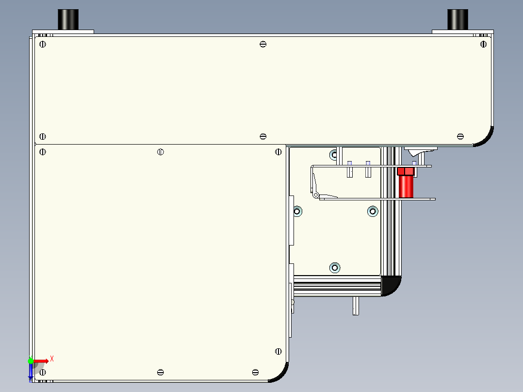 PCB板检测设备俯视图