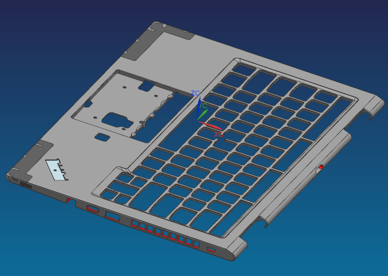 四轴电脑外壳铣侧孔治具模型