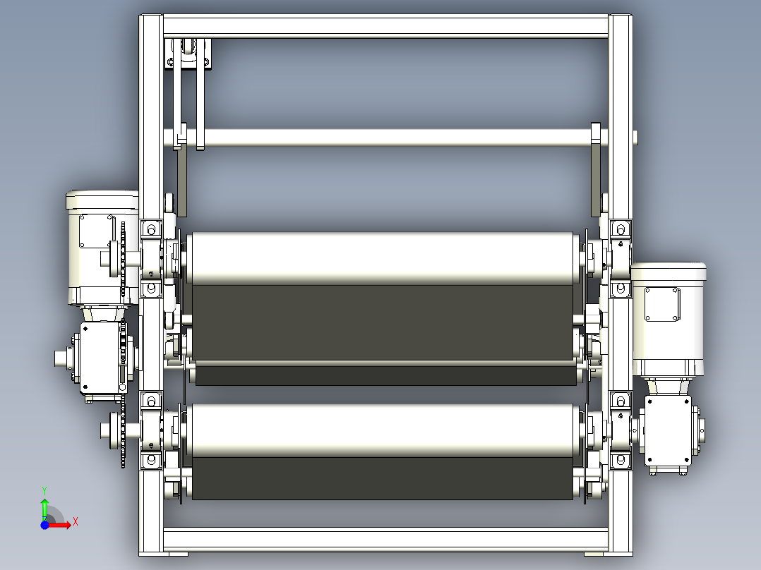 垂直式分流输送机前视图