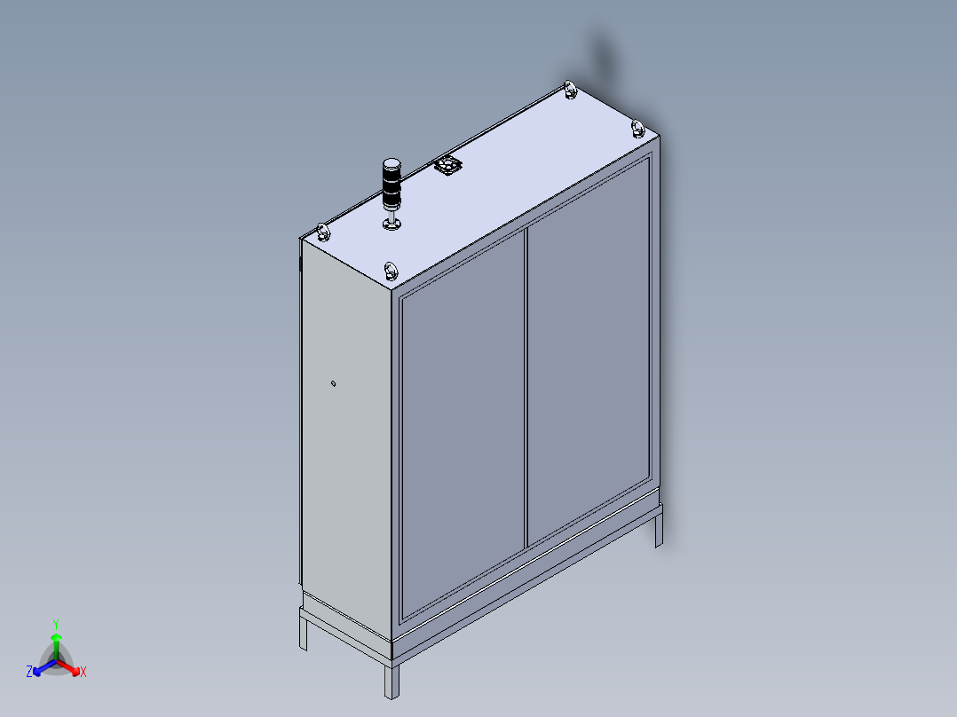 双门AE箱主视图