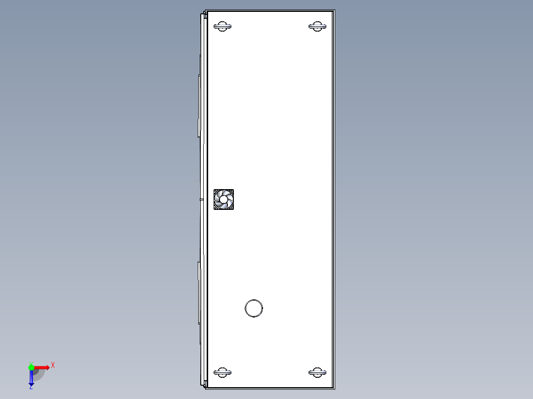 双门AE箱俯视图