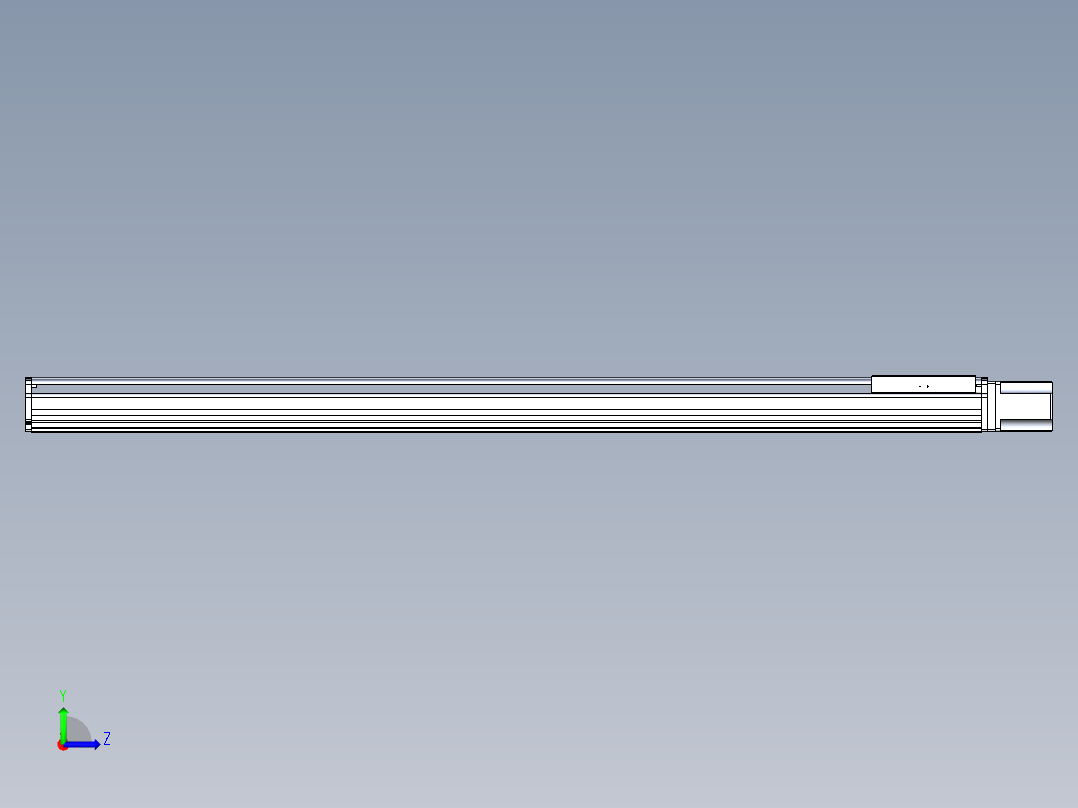 东锦丝杆传动-直线滑台模组DH270-C-L10-S2100-BC-T1000W-C3左视图
