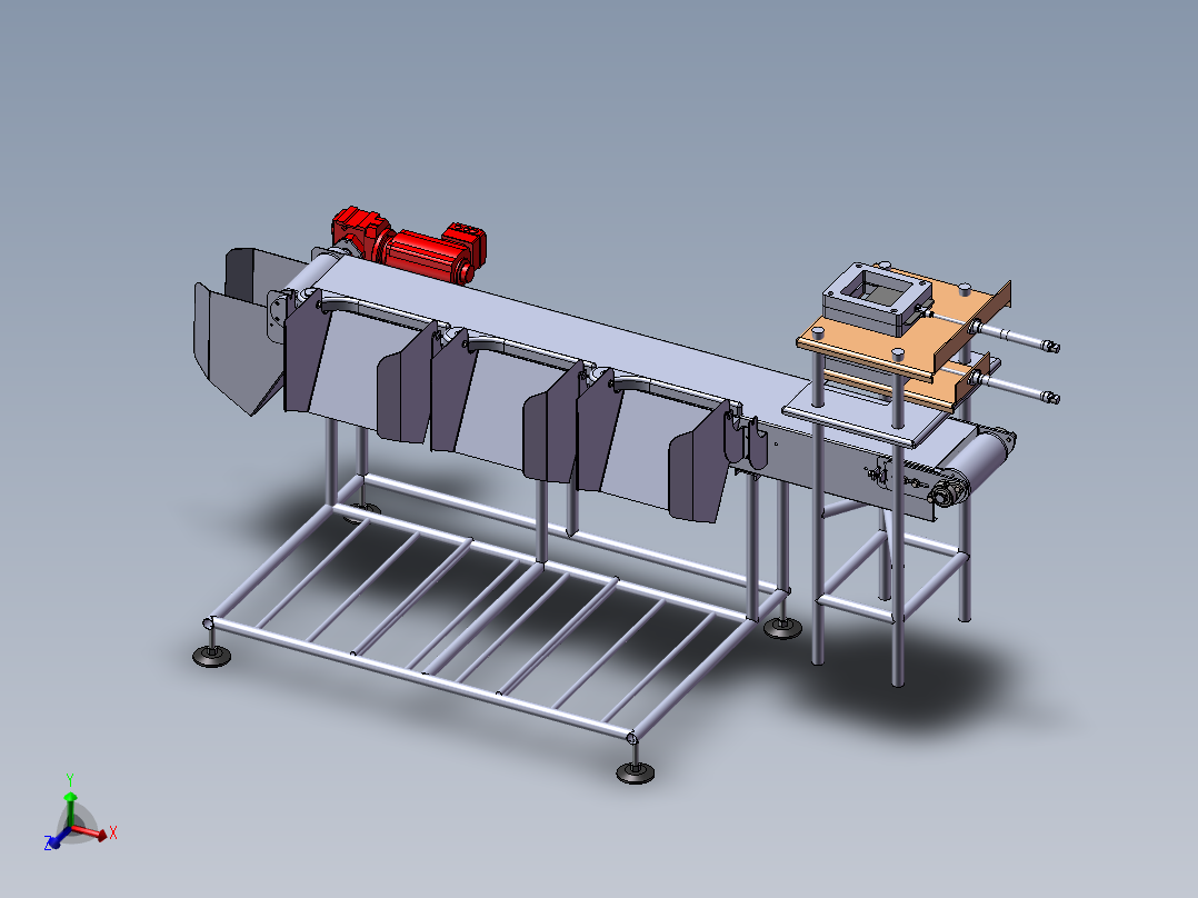 排序输送机主视图