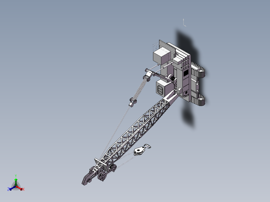 履带吊-三维视图937091===60正等轴测图