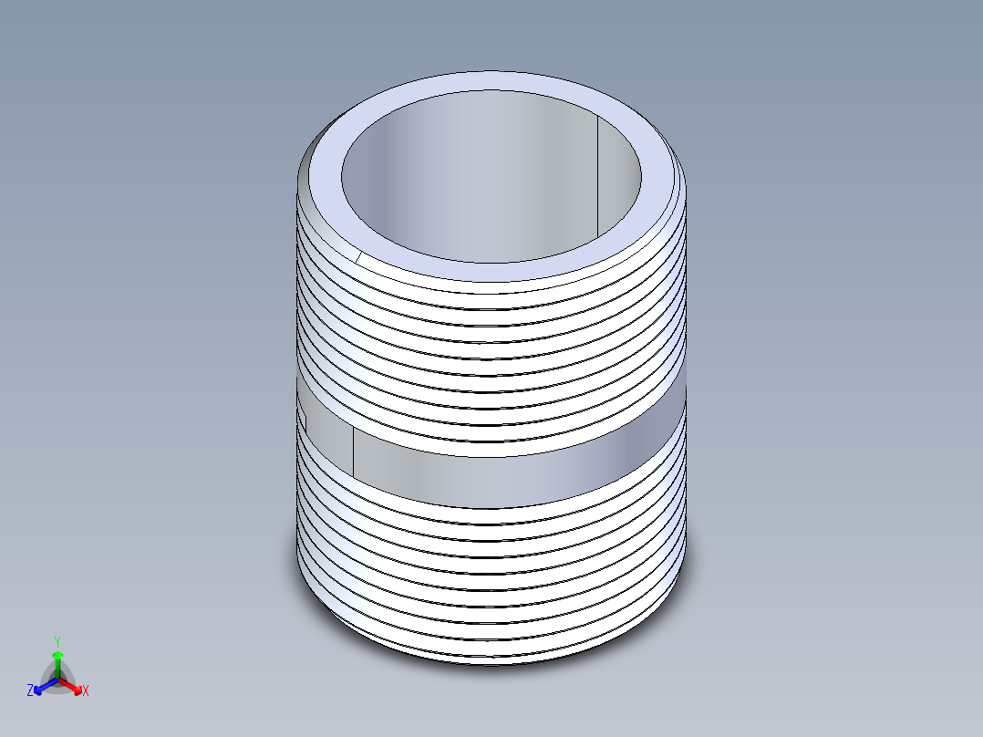 聚氯乙烯配件33-Sch80_Nipple_MPTxMPT_861-171_1.25in x 2in主视图