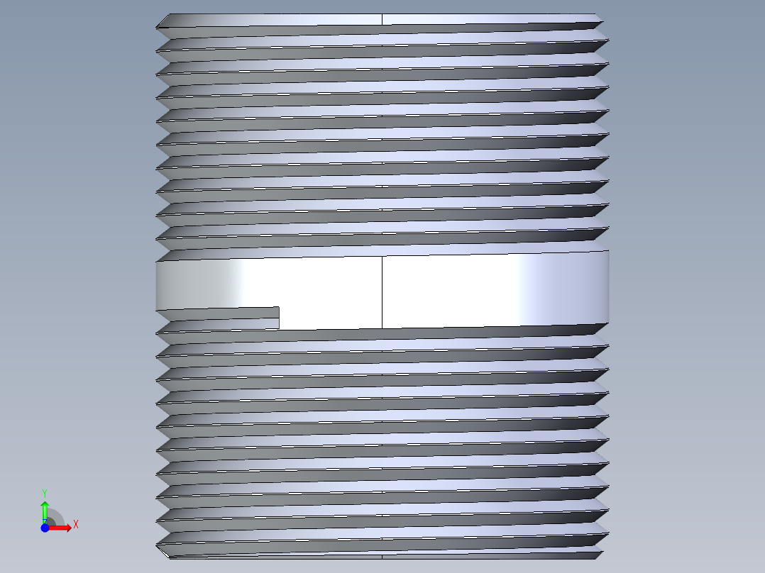 聚氯乙烯配件33-Sch80_Nipple_MPTxMPT_861-171_1.25in x 2in前视图