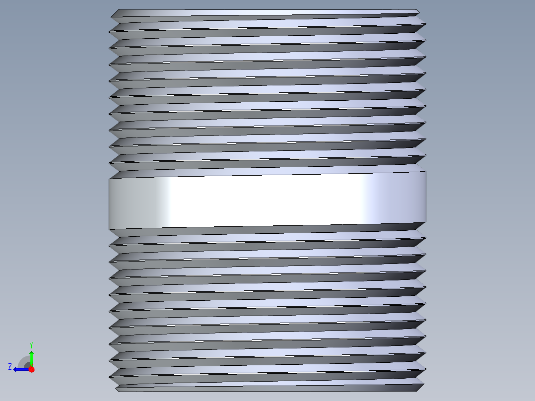 聚氯乙烯配件33-Sch80_Nipple_MPTxMPT_861-171_1.25in x 2in右视图