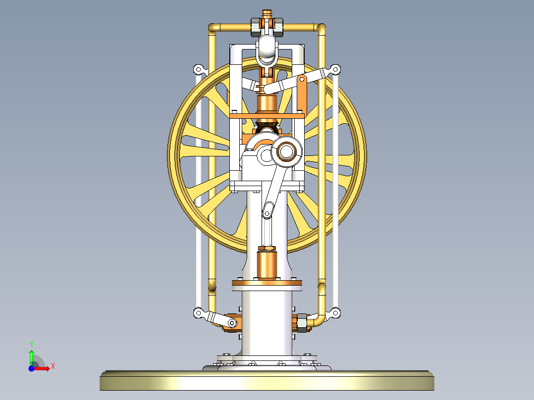压缩空气发动机前视图