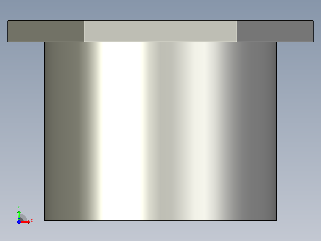 船舶管路系统SeaCor_ReducerBushing_SxSPIG_37J137131_1in x 0.75in前视图