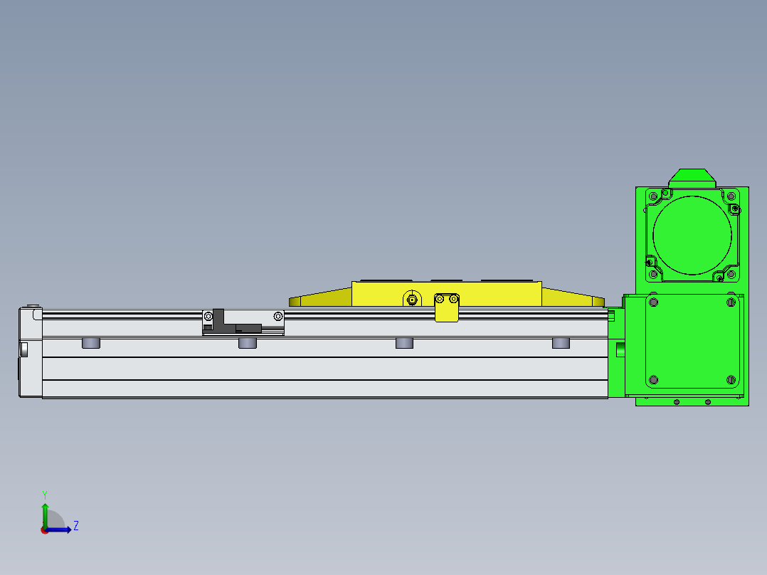 GTA内嵌同步带全封闭GTA12-RU-60步进左视图