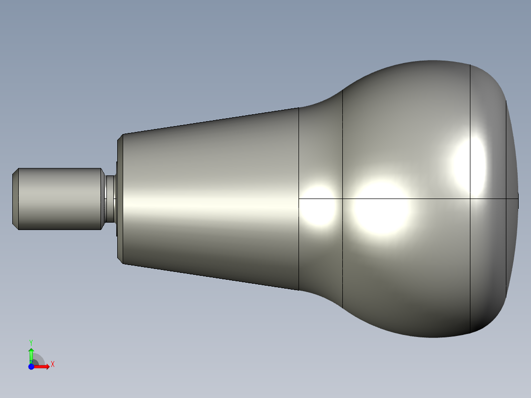 把手IEL+x-3D多系列多零件图纸模型前视图
