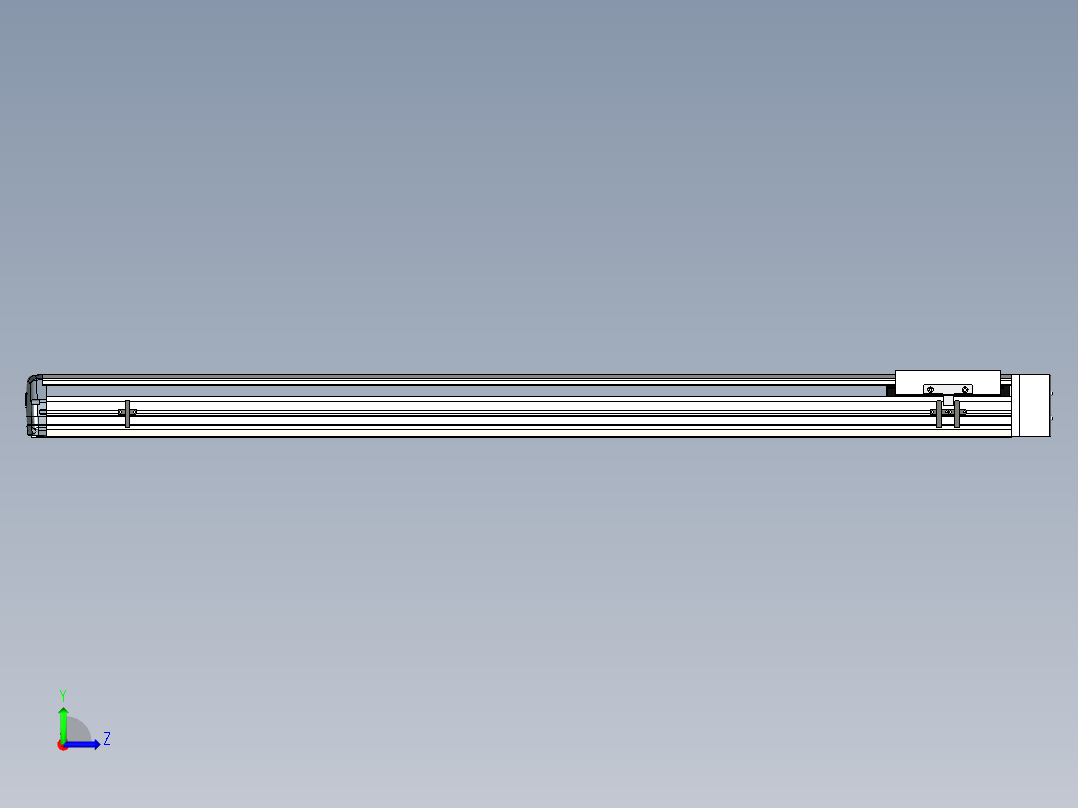 Toyo东佑达直线模组-ETH17-1200-BL-M75B左视图