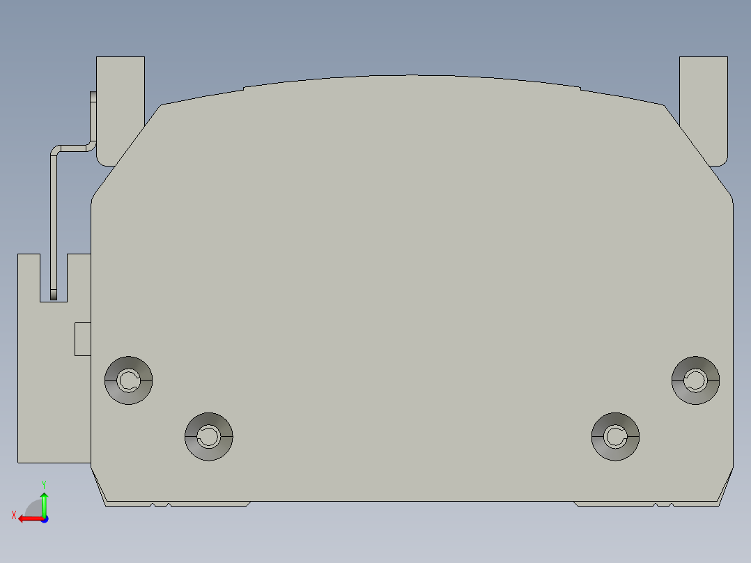 直线模组WG-LHA12-S150-M设计图纸后视图