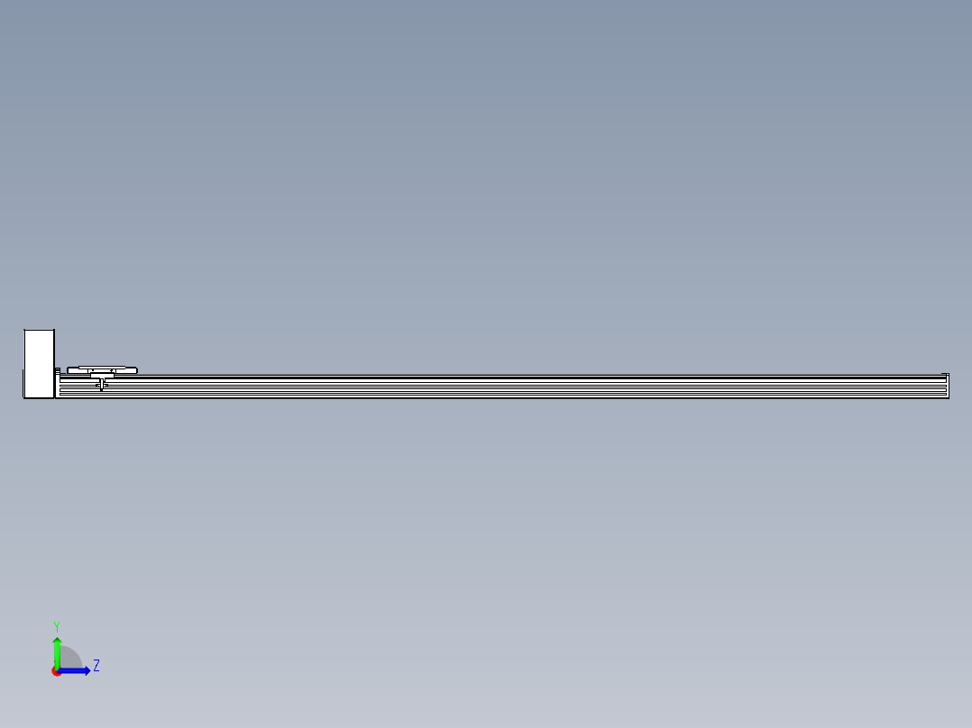 同步带全封闭直线模组TPA-HCB-110D-90-L1700-RU-Y-P40-N3左视图
