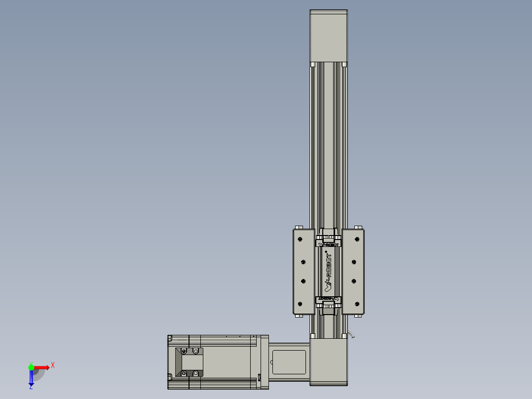 威洛博直线电机模组EB4-L80-S150-R-57-MS3俯视图
