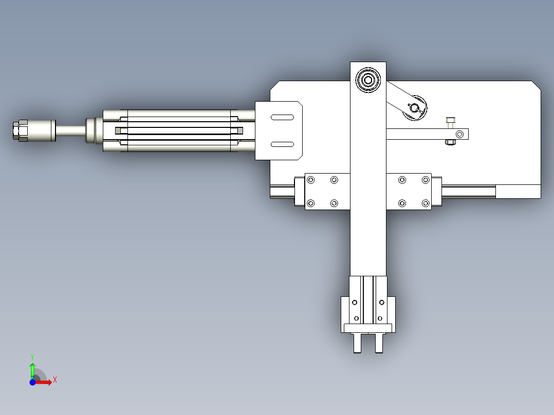 PPU取放移栽机械手前视图