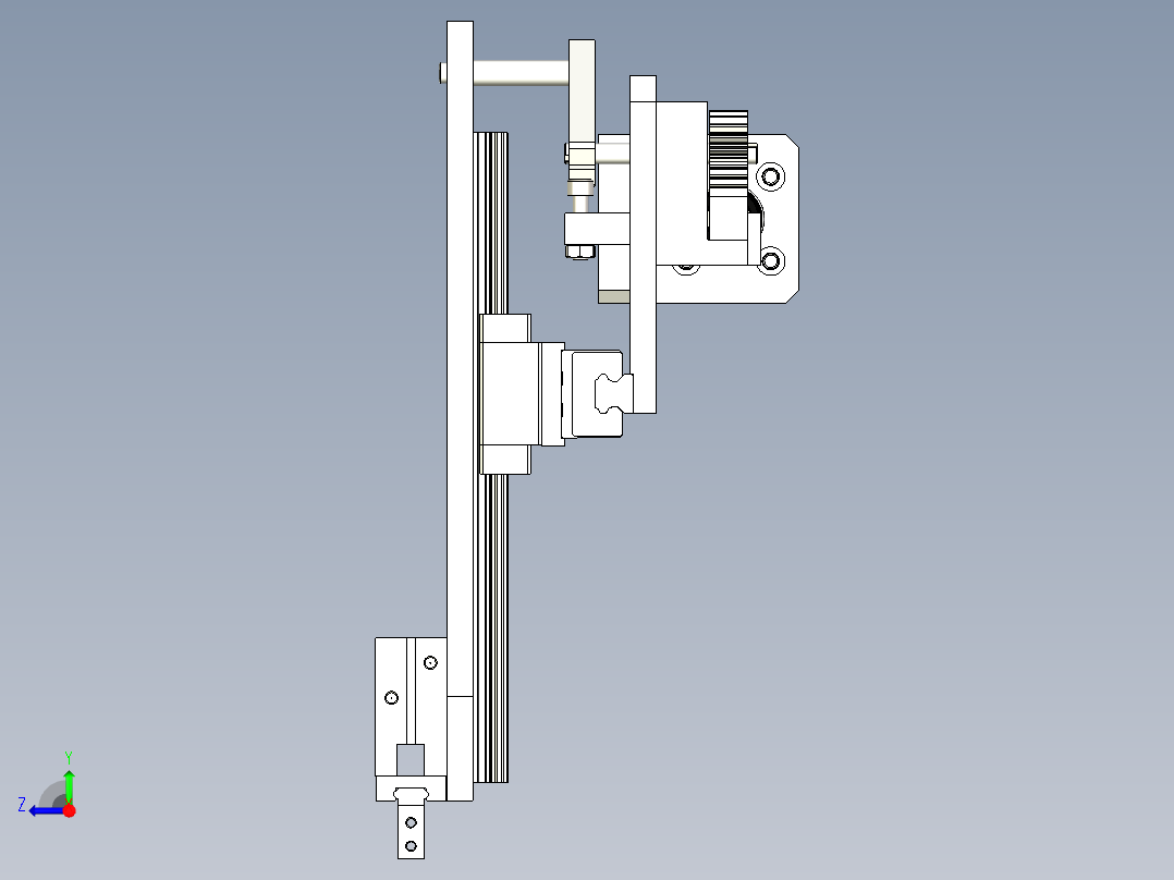 PPU取放移栽机械手右视图