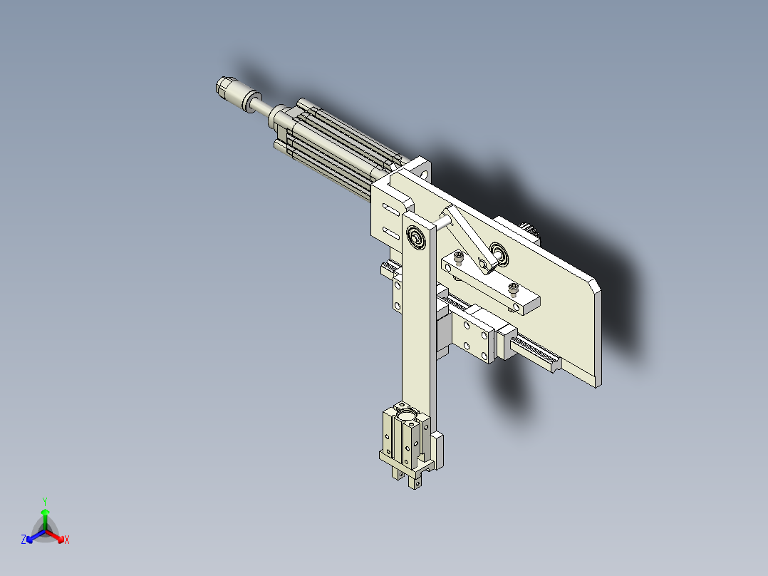 PPU取放移栽机械手正等轴测图