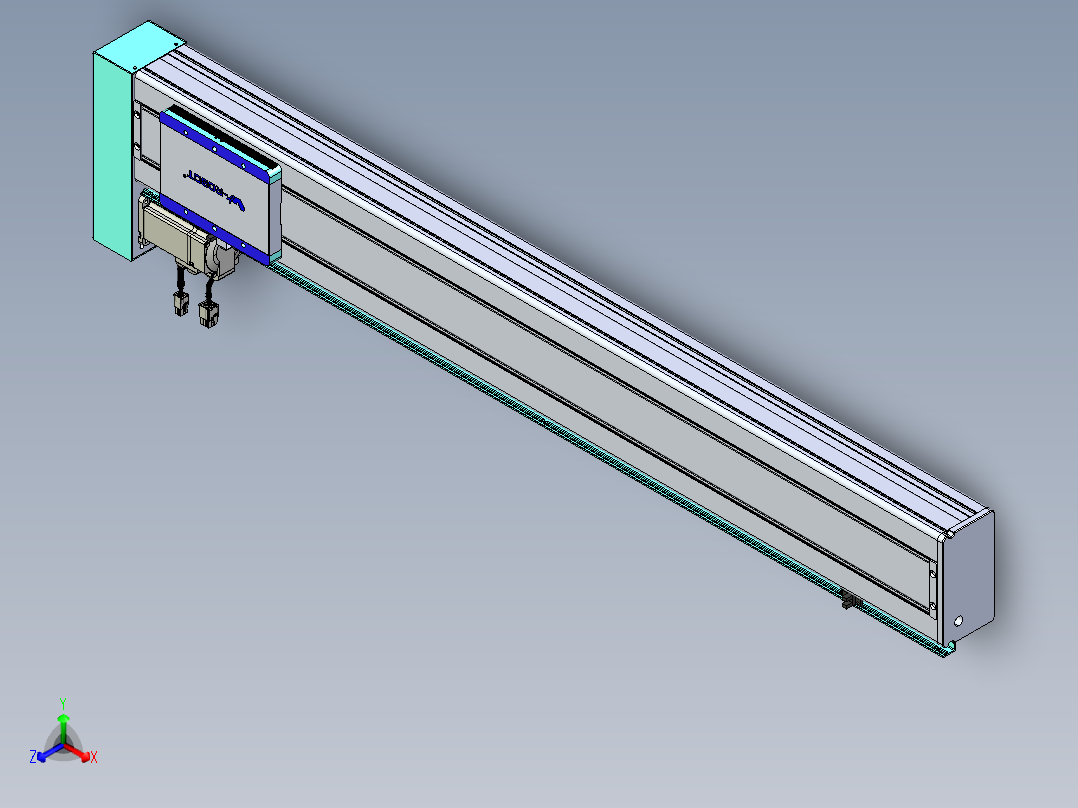 威洛博VC丝杆传动-无尘环境VC14-Lxx-C-S900-BL-ZP40-C3主视图