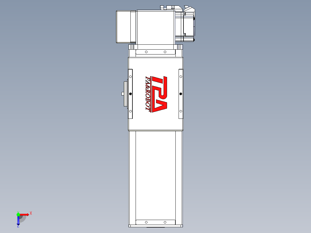 同步带全封闭直线模组TPA-HCB-110D-90-L150-RP-Y-P40-N3俯视图