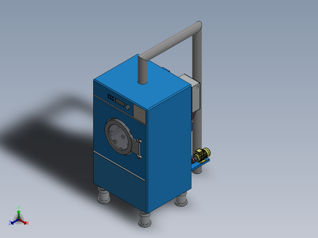 洗衣烘干机正等轴测图