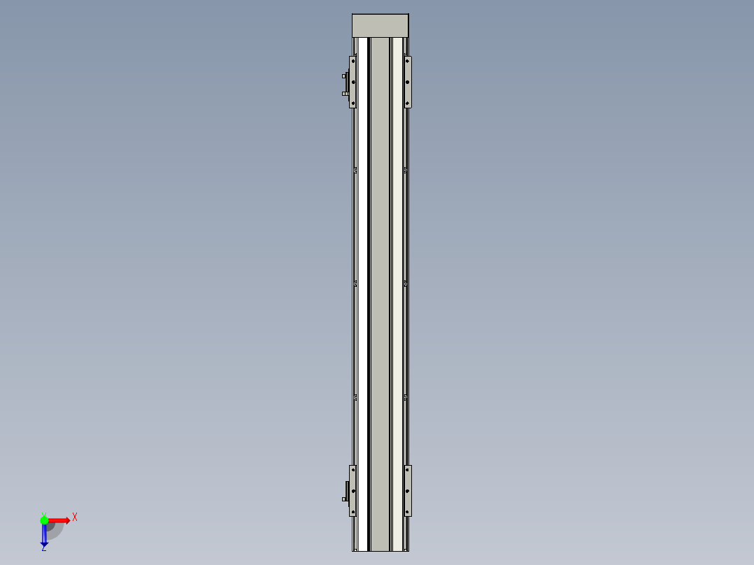直线模组LHAT10-CA-S700-D-C3设计图纸俯视图