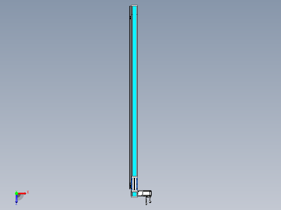 威洛博LB.GB同步带传动--欧规系列LB6A-L130-S1700-BL俯视图