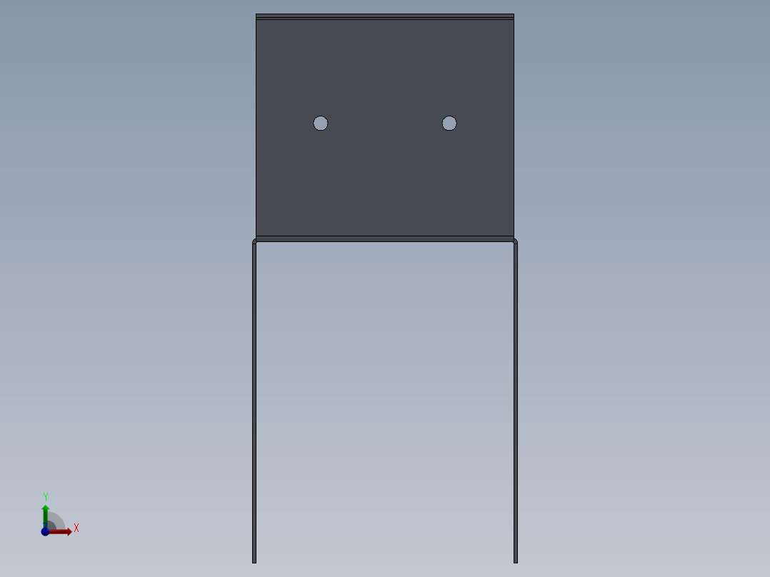 钣金实践前视图