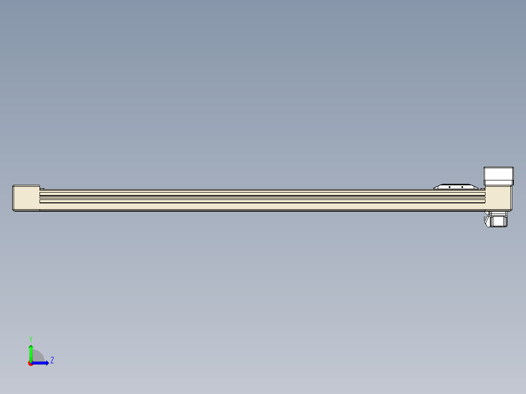 同步带全封闭直线模组TPA-HCB-65S-90-L850-MR-Y-P10-N3左视图