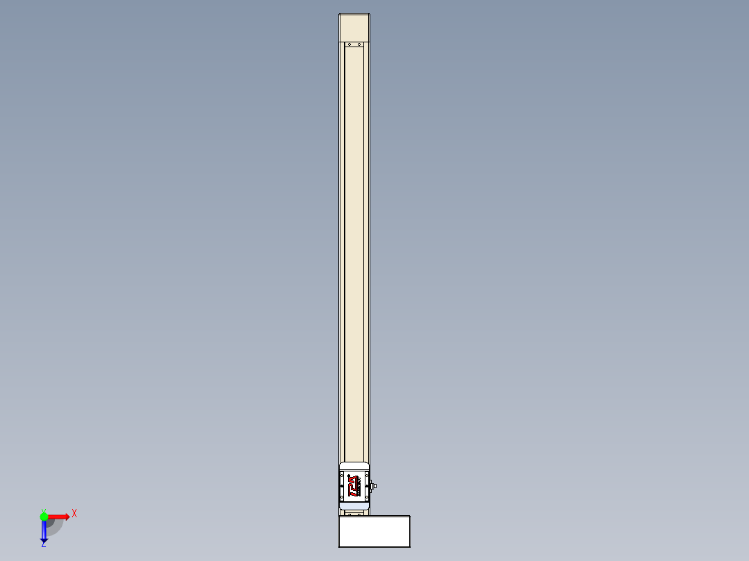 同步带全封闭直线模组TPA-HCB-65S-90-L850-MR-Y-P10-N3俯视图