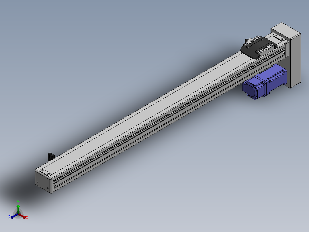 精密模组MY50-T10-600L-BM-P10B-C4-C正等轴测图