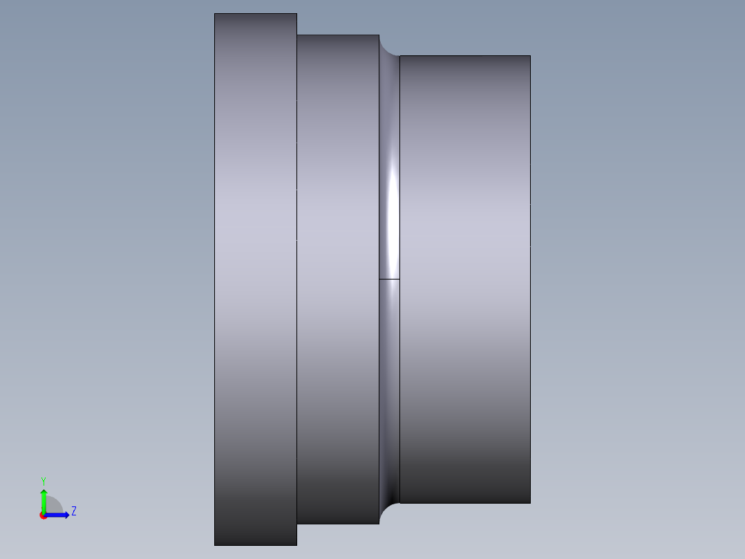 13QBIV 溶剂焊接联合端，公制系列左视图