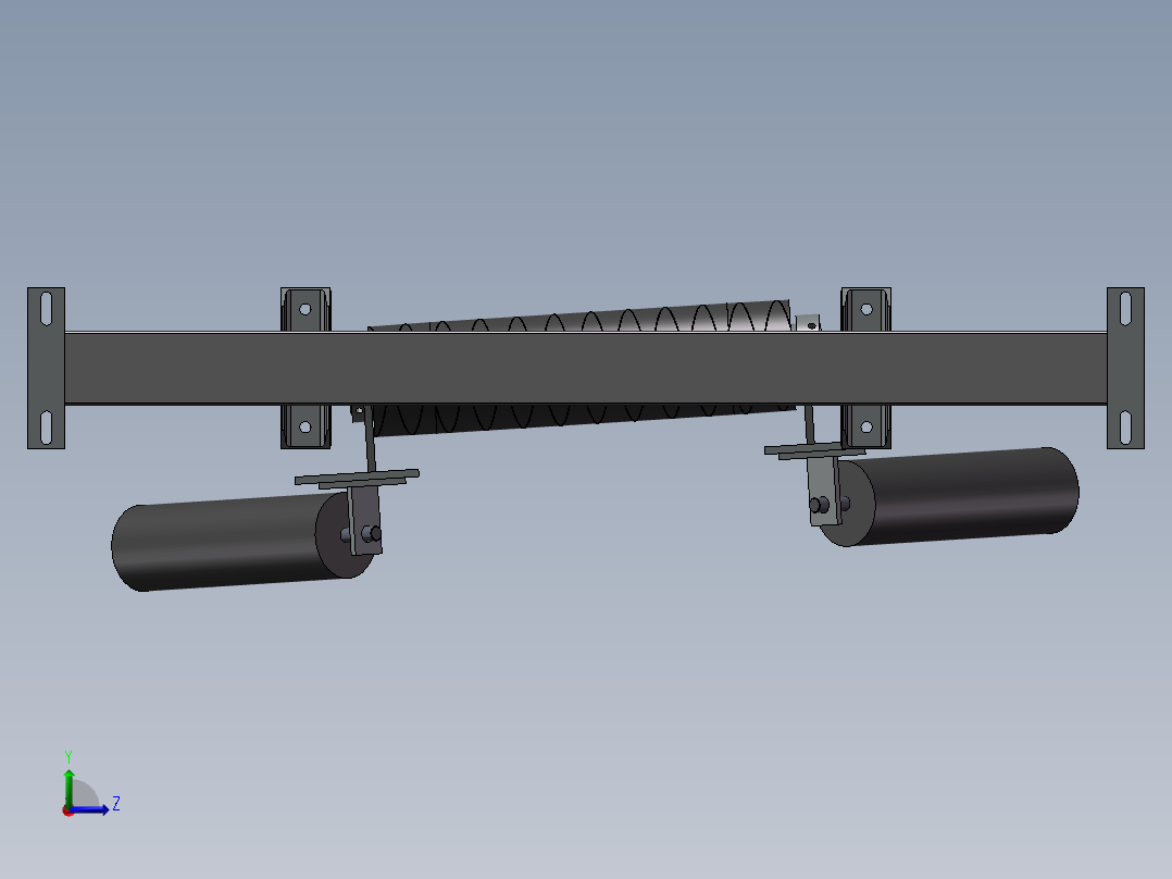 摩擦纠偏器左视图