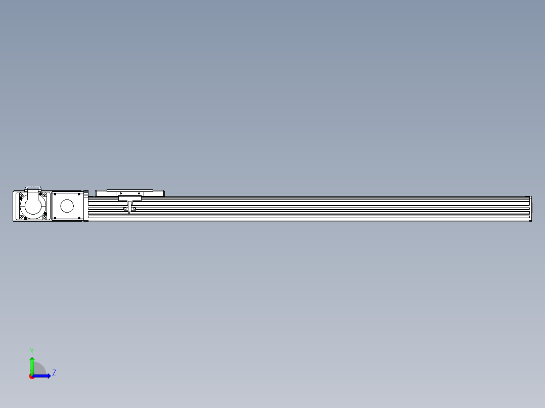同步带全封闭直线模组TPA-HCB-110D-90-L750-ML-C-P40-N3左视图