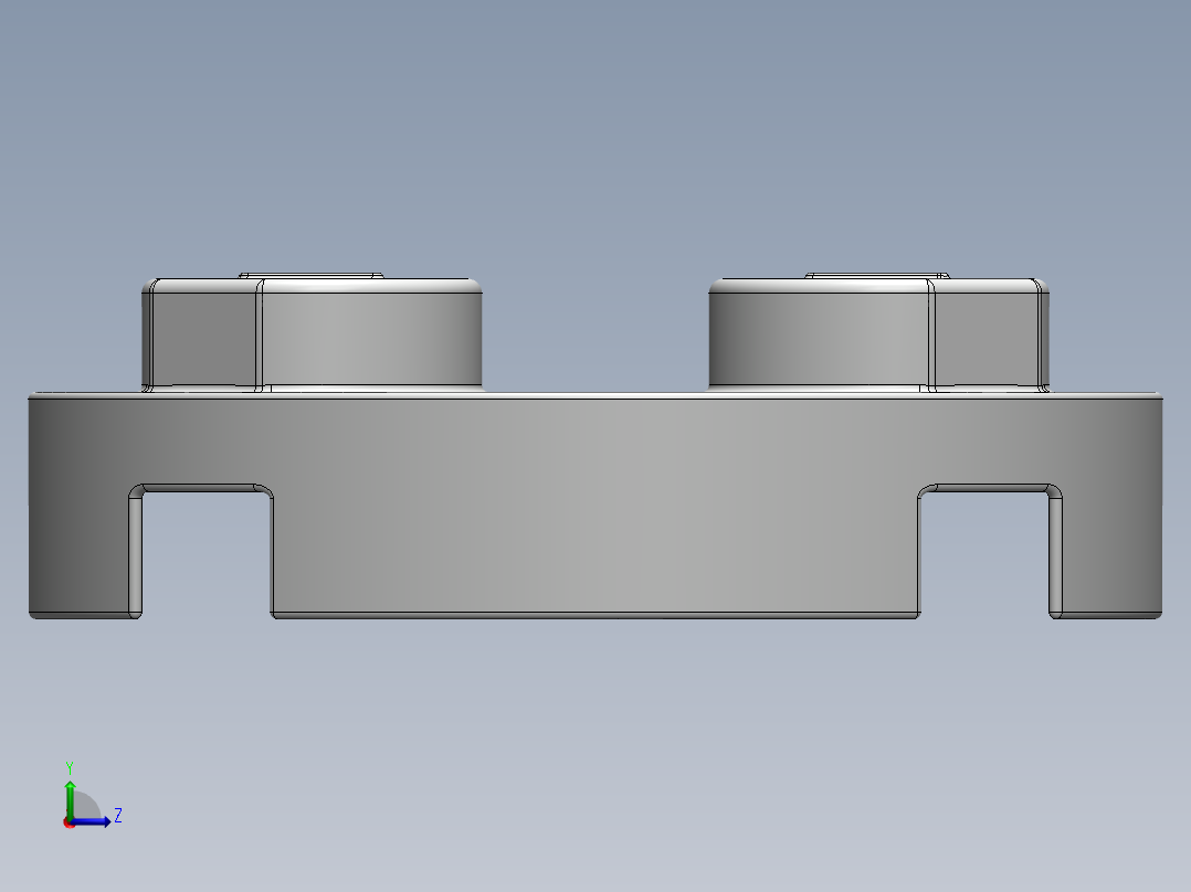 乐高零件 4032 板 2 x 2 圆形-403201 White Plate 2 x 2 Round左视图