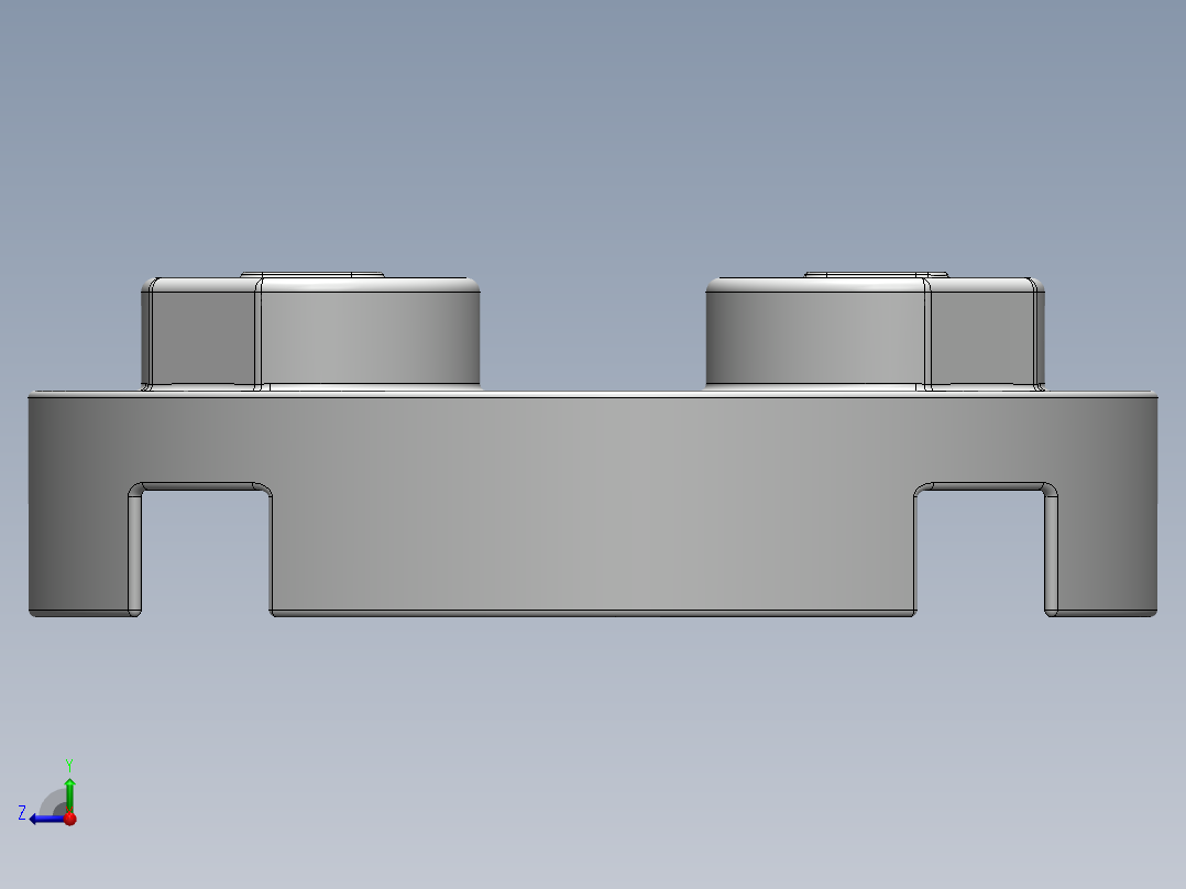 乐高零件 4032 板 2 x 2 圆形-403201 White Plate 2 x 2 Round右视图