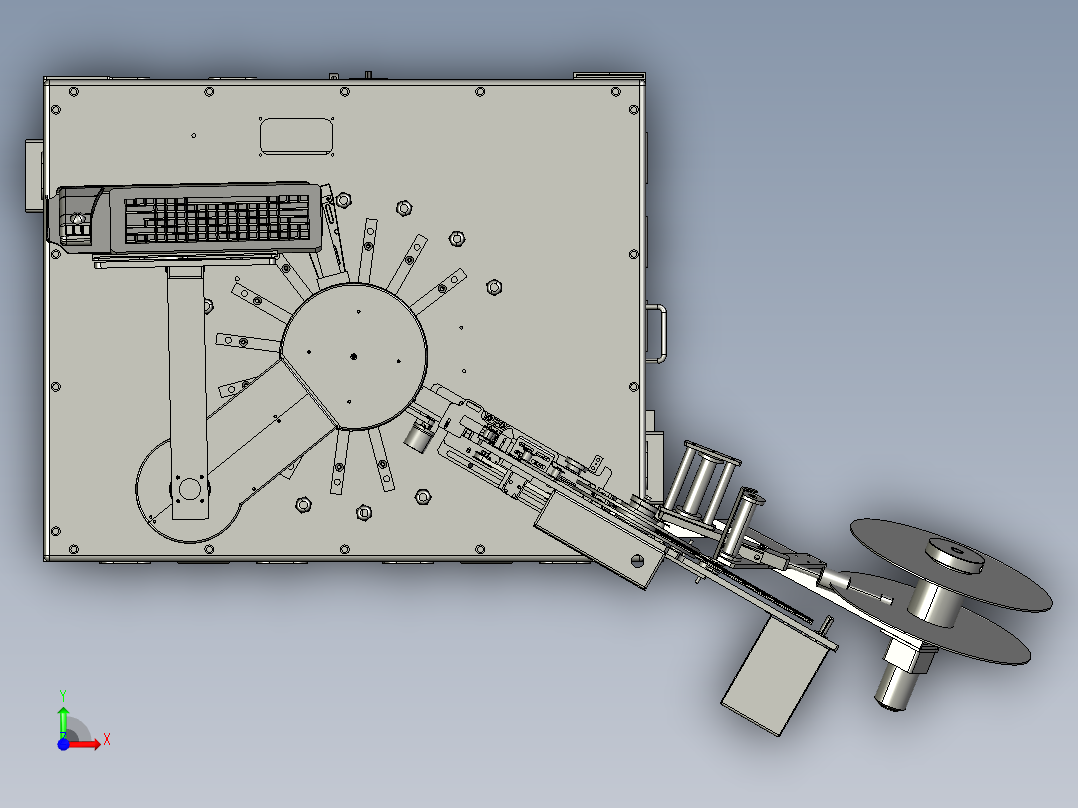 三极管封装一体机前视图