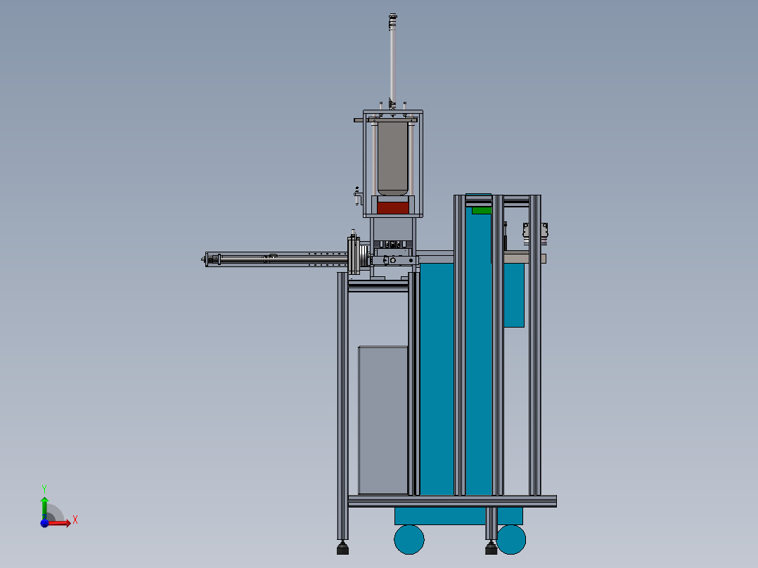手套自动折叠捆扎机前视图