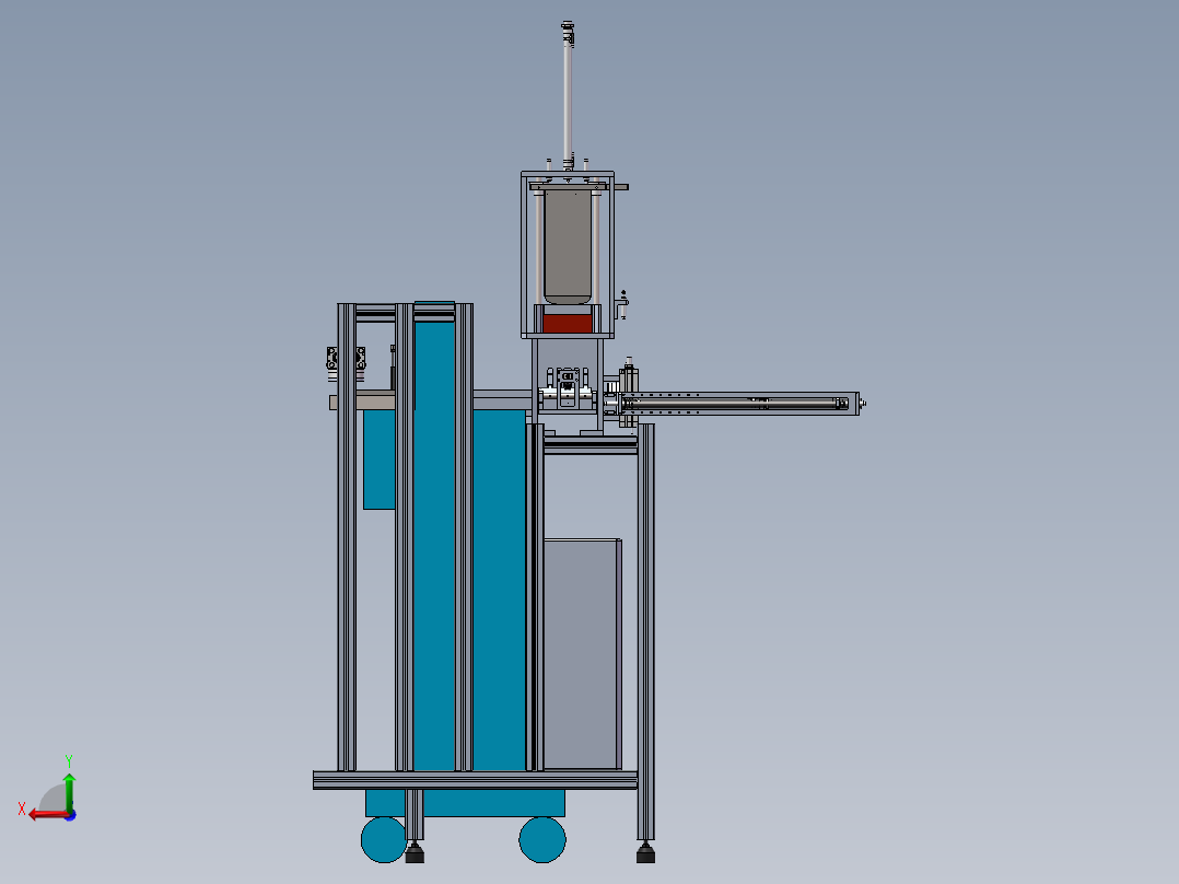 手套自动折叠捆扎机后视图