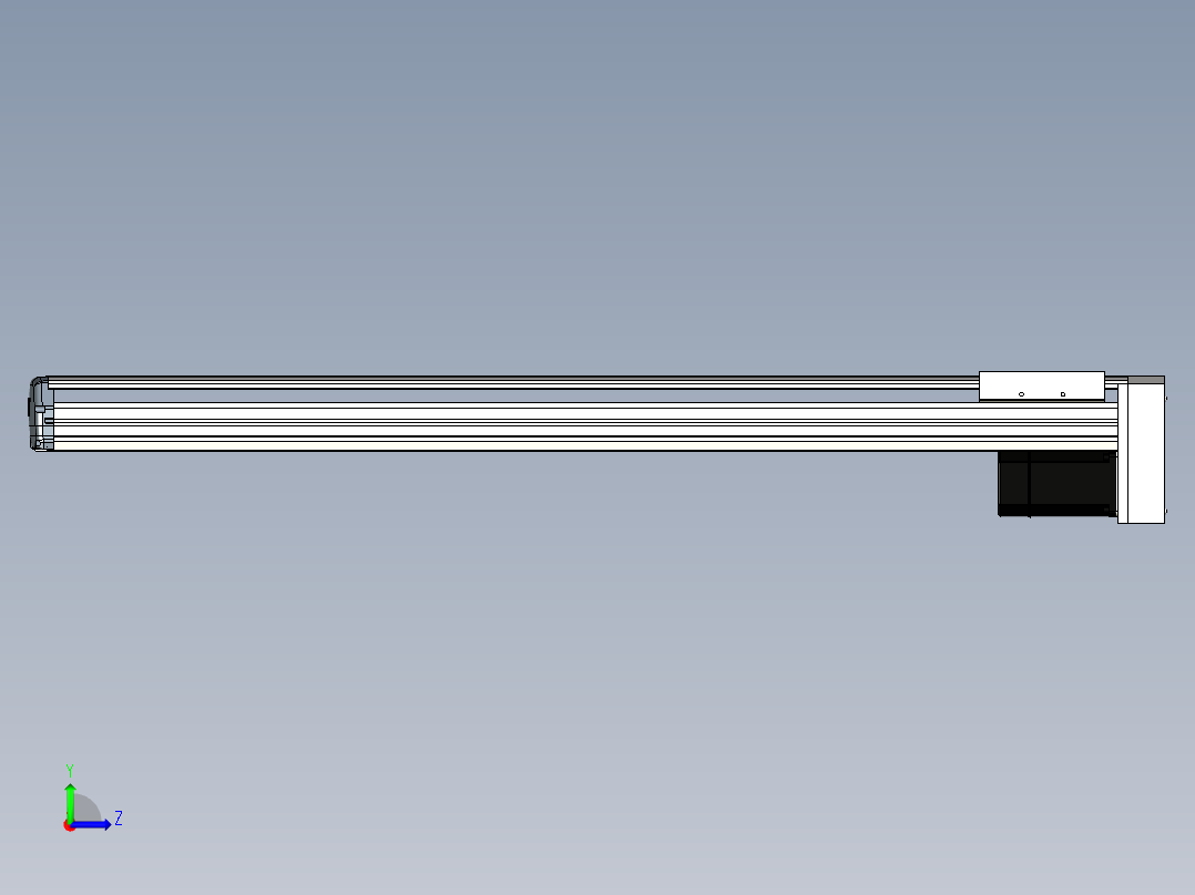 Toyo东佑达直线模组-ETH17-1100-BM-M75左视图