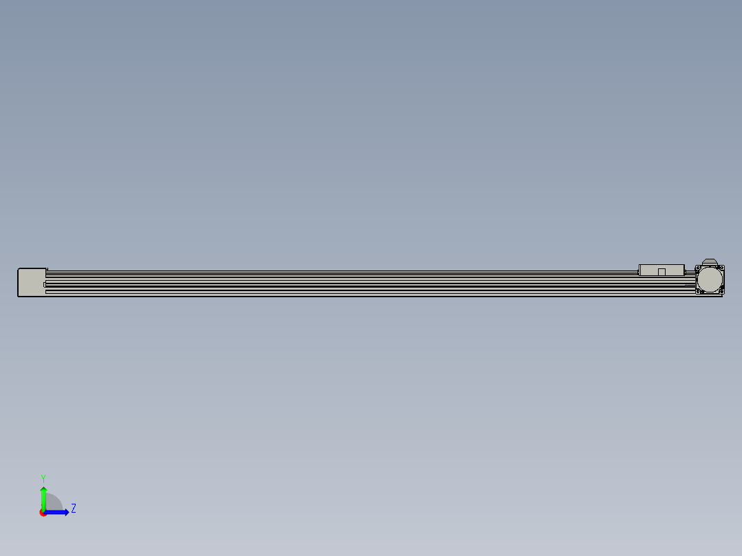 威洛博直线电机模组EB4-L80-S1150-R-57-MS3左视图