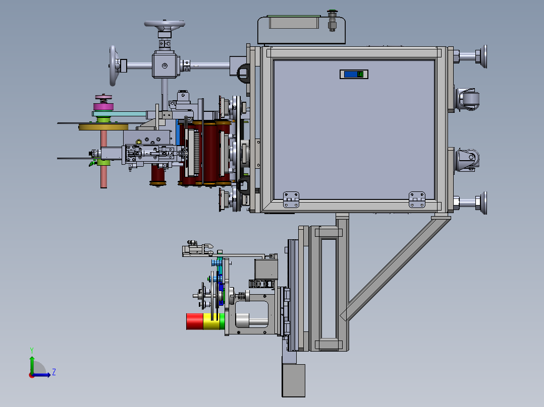 包贴膜一体设备sw18可编辑左视图