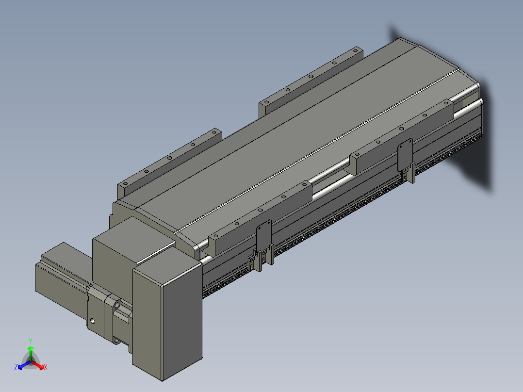直线模组LHB21-L40-S300-RD设计图纸正等轴测图