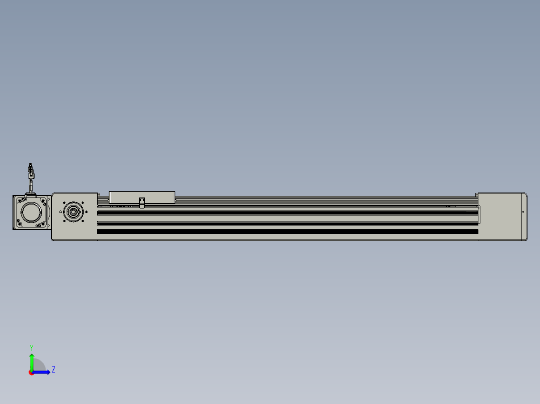 威洛博直线电机模组EB10-L224-S800-BR-ZP75-MS3-5K左视图