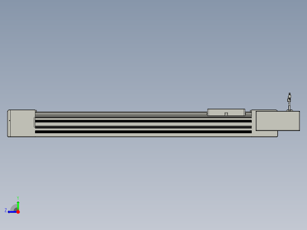 威洛博直线电机模组EB10-L224-S800-BR-ZP75-MS3-5K右视图