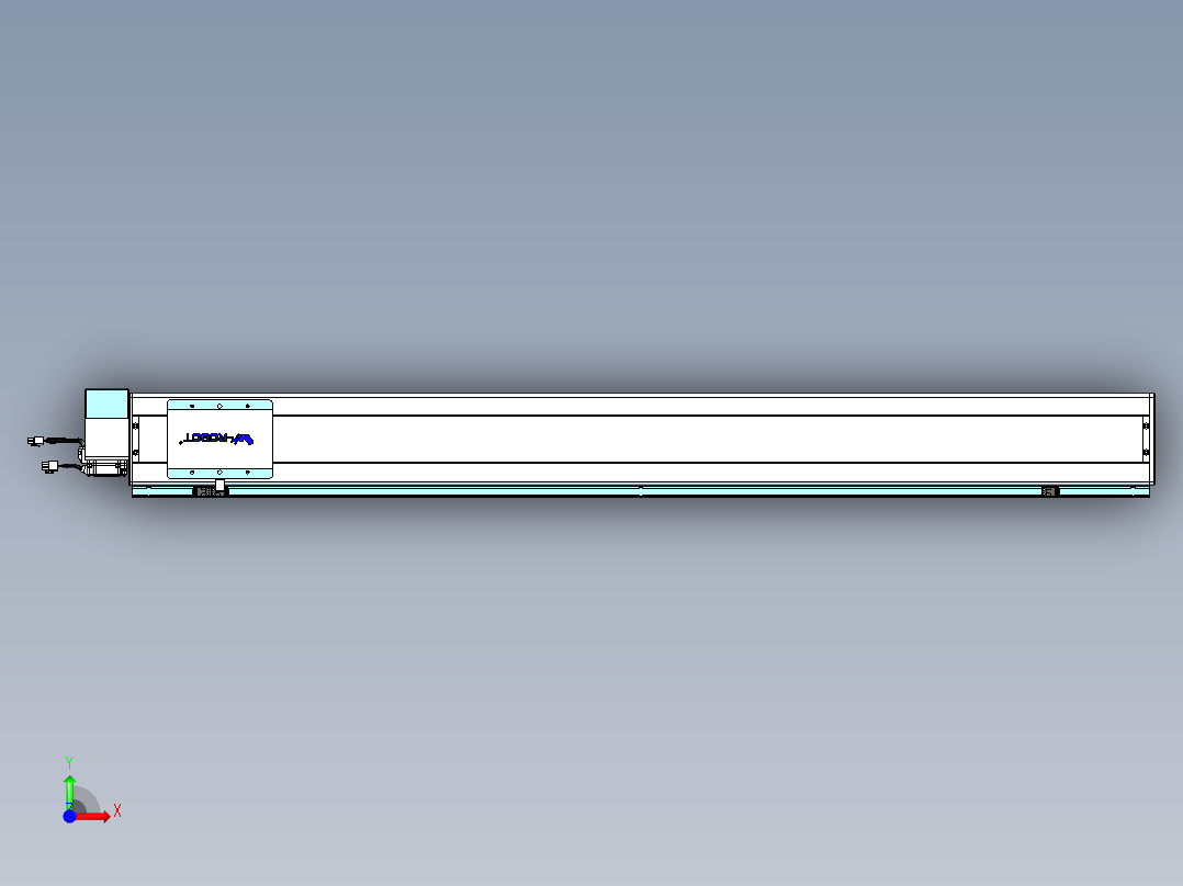 威洛博VBC同步带传动一无尘环境VBC14-L45-S1250-BRD-ZP40-C3前视图