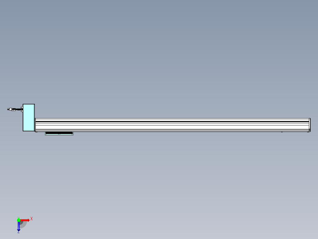 威洛博VBC同步带传动一无尘环境VBC14-L45-S1250-BRD-ZP40-C3俯视图