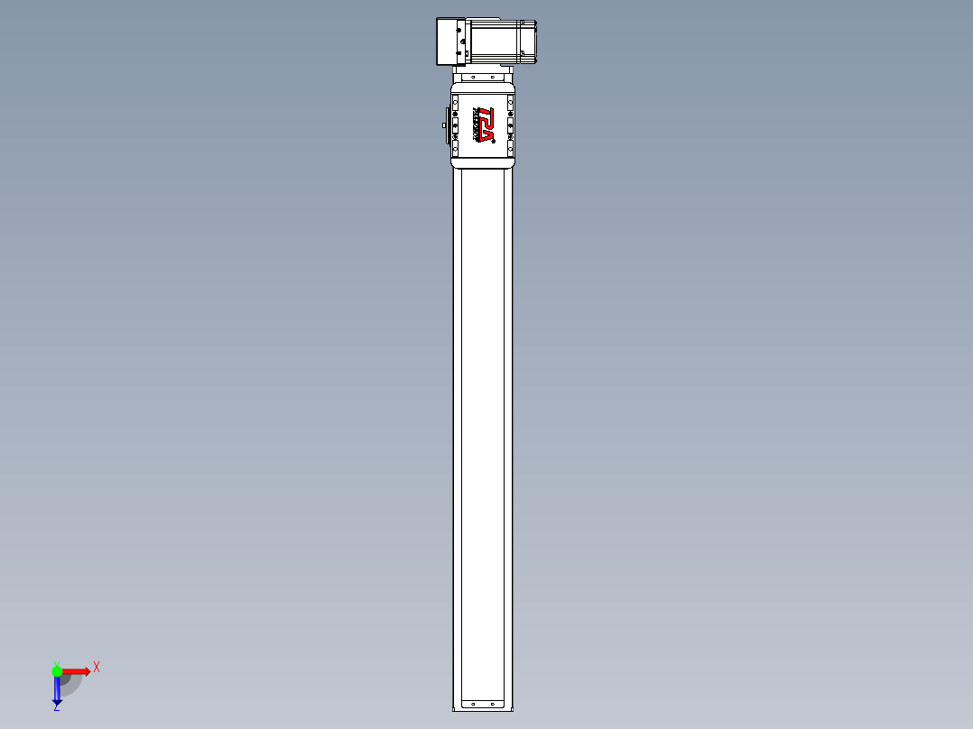 同步带全封闭直线模组TPA-HCB-85D-90-L700-RU-Y-P20-N3俯视图